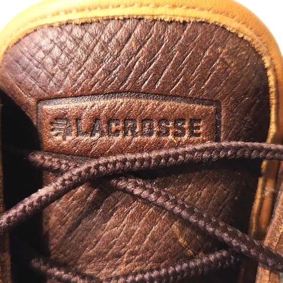 LaCrosse Shoes Lacrosse Duck Boots 5 Eye Pac 6 Brown Leather Rubber